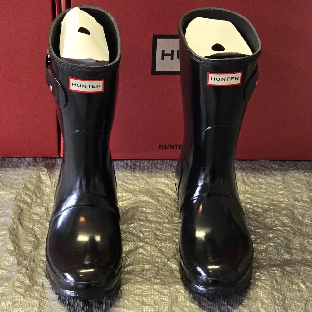 Women's Original Short Gloss‎ Rain Boots - Black - Picture 2 of 7